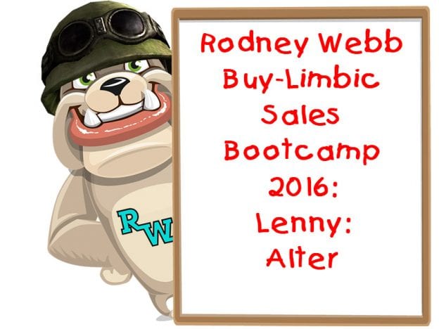 Rodney Webb Bootcamp 2016 6: Lenny: Alter course image