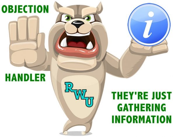 Rodney Webb Objection Handler  4: They're Just Gathering Information course image